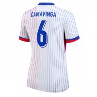 Maglie da calcio Francia Eduardo Camavinga #6 Seconda Maglia Femminile Europei 2024 Manica Corta